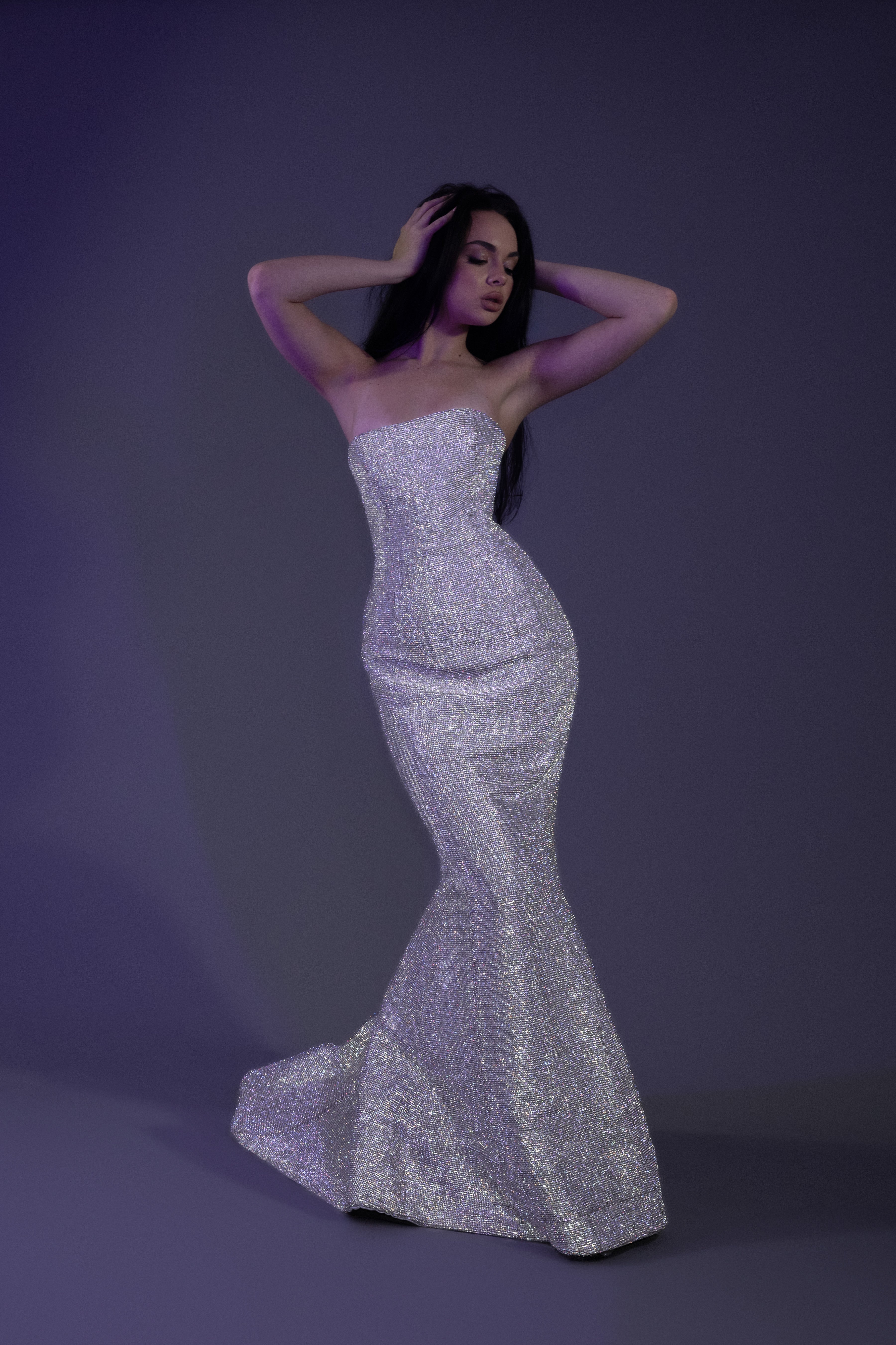 swarovski crystal corset wedding dress Swarovski Crystals Beaded Shiny Wedding Gown with Rhinestone Embroidery High Neck Piece